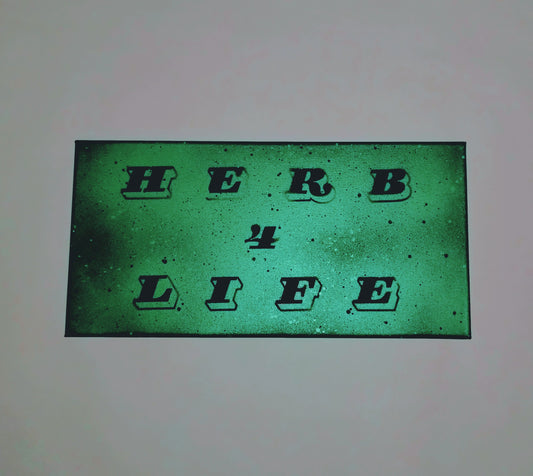 Listing 10  "Herb 4 Life" - 20"x10" canvas