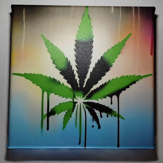 Listing 12  "Digital Spray" - 8"x8" canvas